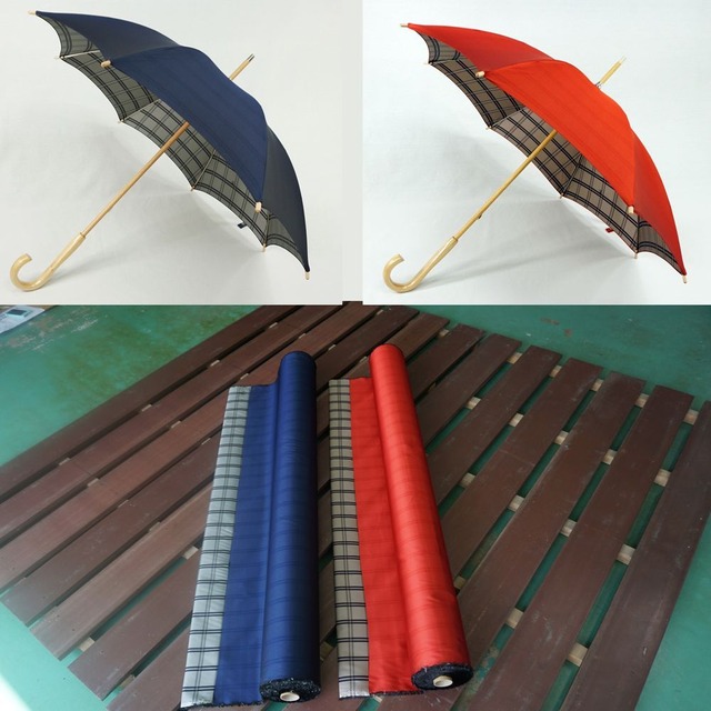 日傘　晴雨兼用　甲州織　裏格子　天然木　日本製　職人手作り　メンズ　レディ−ス　紫外線　遮光　丸安洋傘　 KOU91