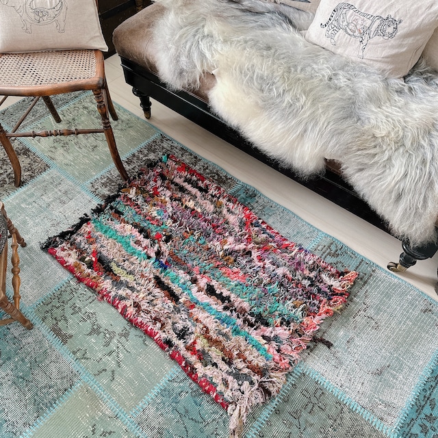 モロッコ ヴィンテージラグ MR009 | ブジャド | 58cm × 90cm