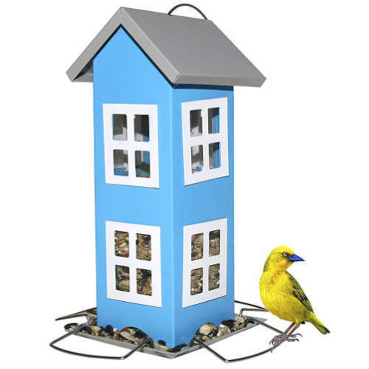 Ridge Wild Bird House Feeder リッジ ワイルド バード ハウス フィーダー レッド ブルー 庭 ガーデニング 鳥