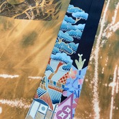 【tshirts230】L size KIMONO & print T-SHIRTS