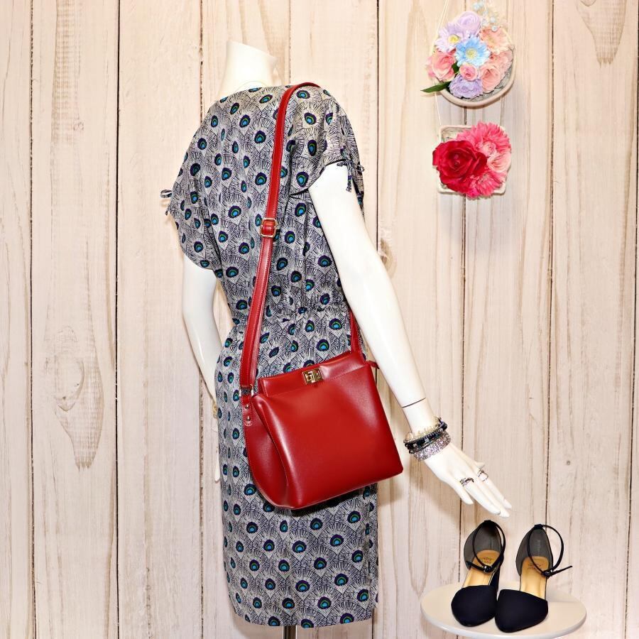 トリーバーチ フレンチスリーブ 孔雀柄ワンピース M シルク