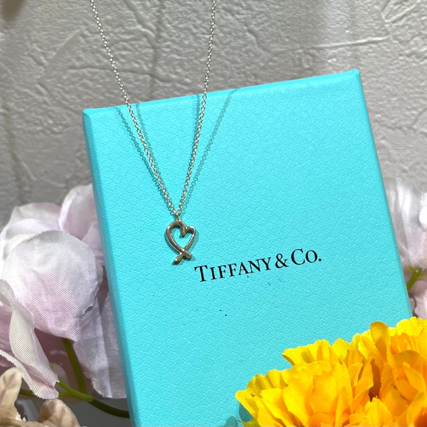 Tiffany&co ティファニー ラビングハートモチーフネックレス　シルバー925 アクセ　スターリングシルバー