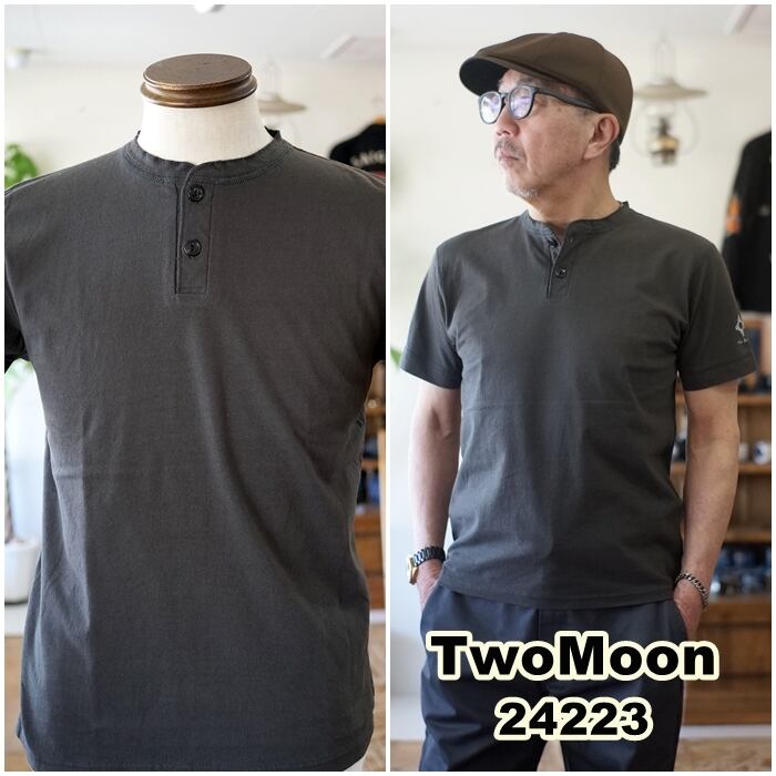 TWOMOON トゥームーン 24223 ヘンリーネック半袖カットソー Tシャツ 2