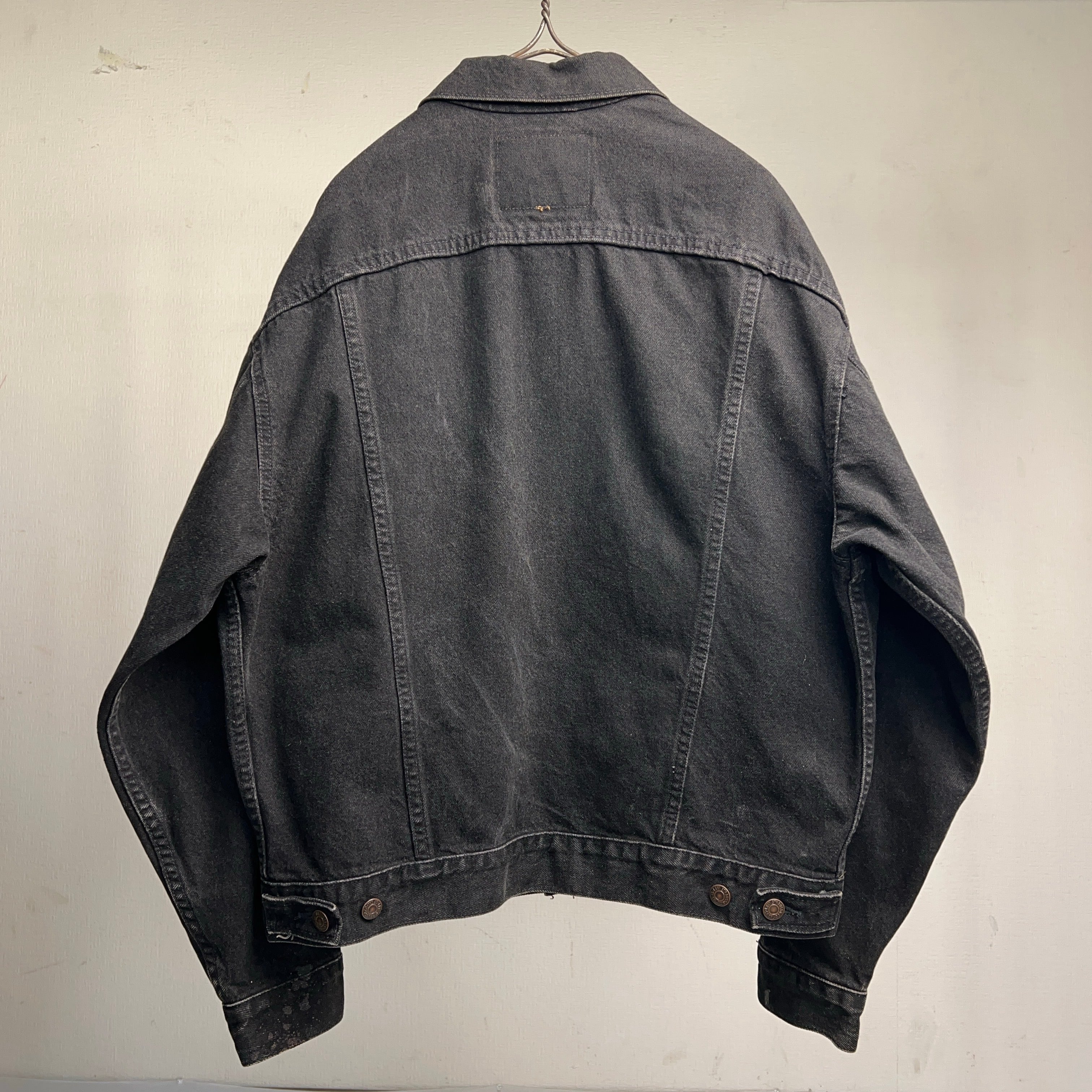 90's Levi's 70507-4159 Black Denim Jacket MADE IN U.S.A. Medium