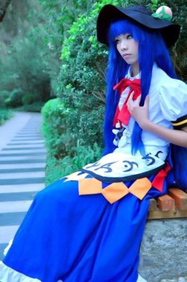 K2552 東方project 東方緋想天☆比那名居 天子 風 コスプレ衣装 + 