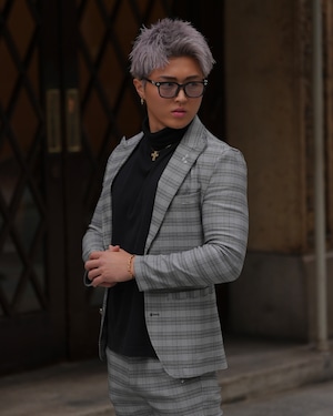 BELINDA ORIGINAL CHECK JACKET【BB25027】