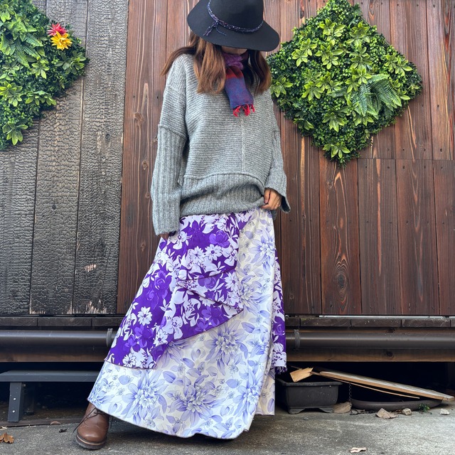 シルク巻きスカート1202