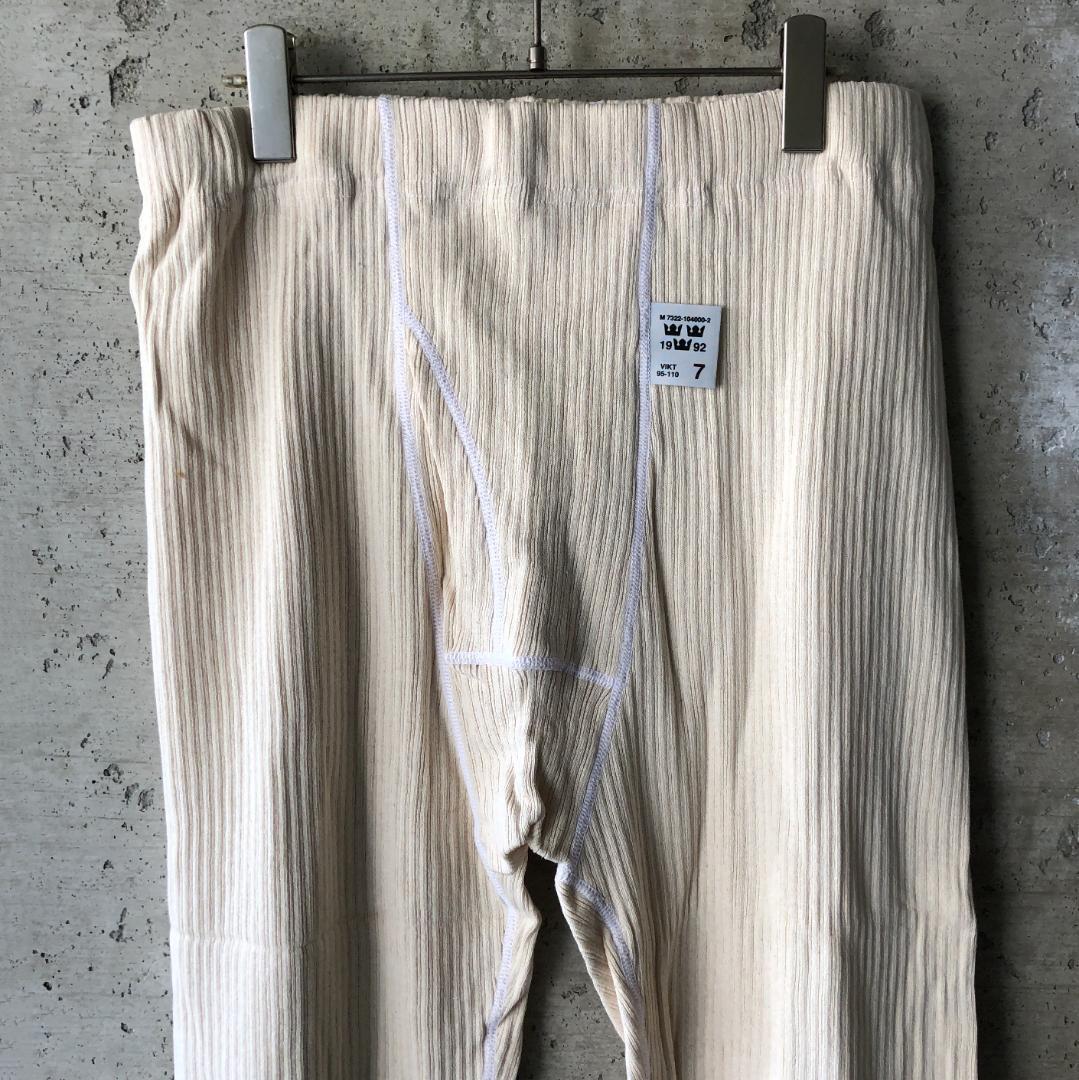 スウェーデン軍 サーマルレギンス リブタイツ デッドストック