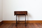 用途や気分に合わせて上げたり下げたり。アンティークDrop-Sideテーブル。　マホガニー材/1930-1950年頃/アンティーク家具/サイドテーブル