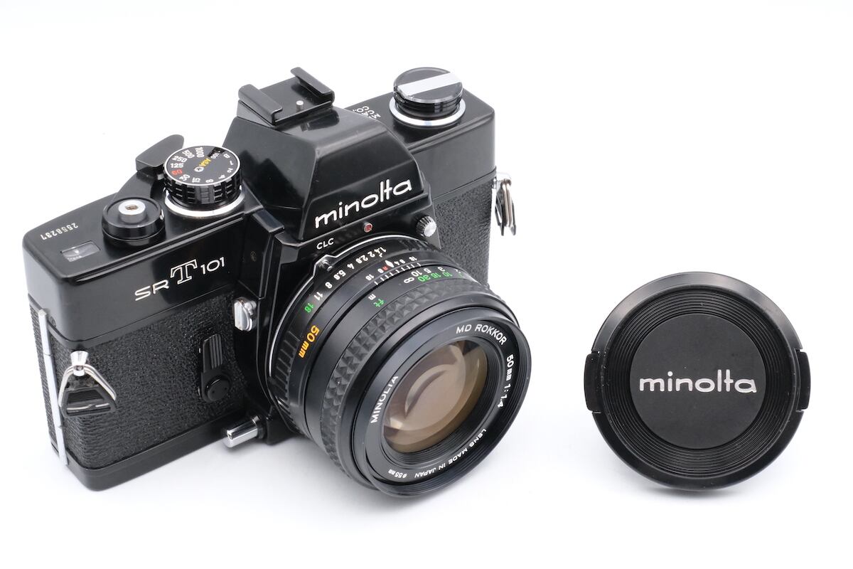 143] ミノルタ MINOLTA SRT101 からし Black & 55mm