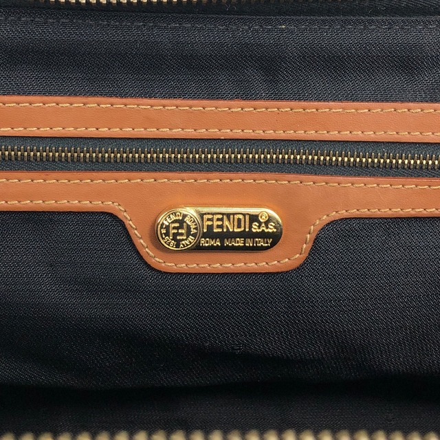 FENDI フェンディ ぺカン ショルダーバッグ ブラウン FFロゴ PVC 2WAY vintage ヴィンテージ オールド sudkyw