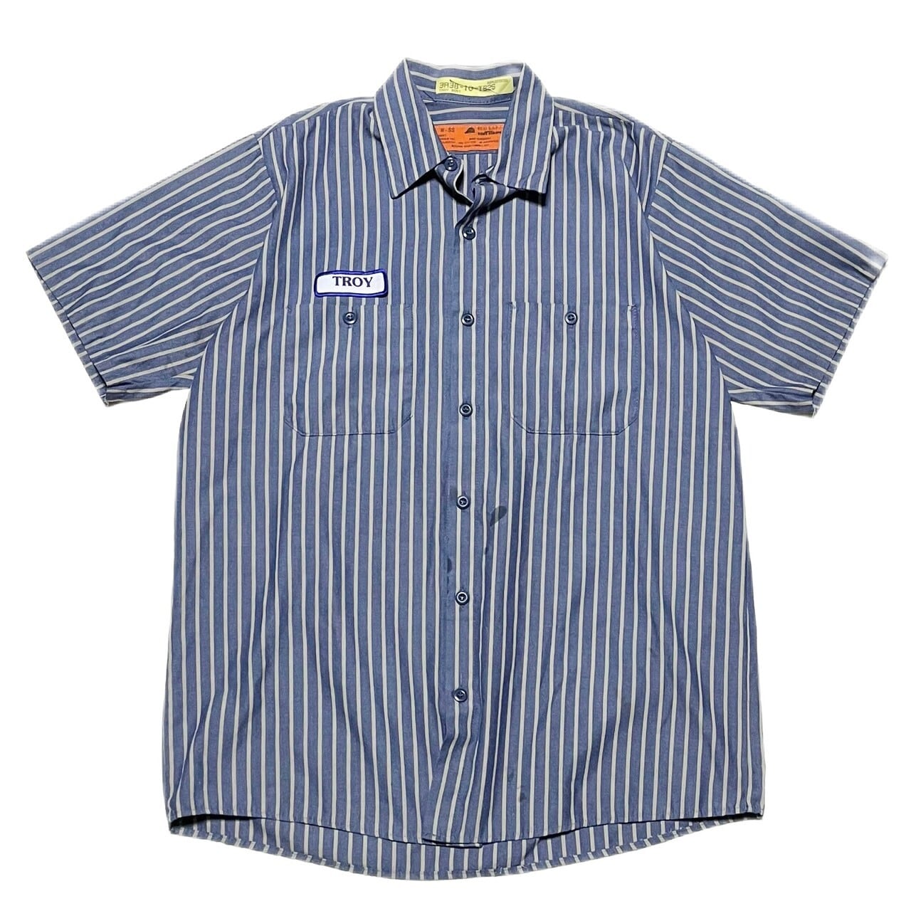 【国内送関税込】AelfricEden ストライプ 半袖 キャンプ シャツ size M】RED KAP レッドキャップ ストライプ 半袖シャツ ワーク
