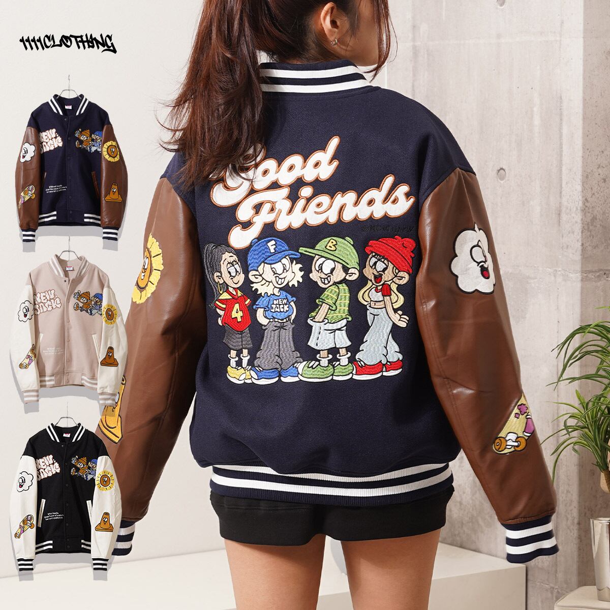 スタジャン | 1111clothing / ワンフォークロージング / 韓国