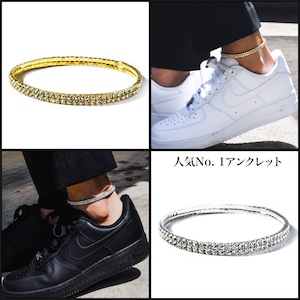 SALE‼︎Zirconia anklet gold or silver №23