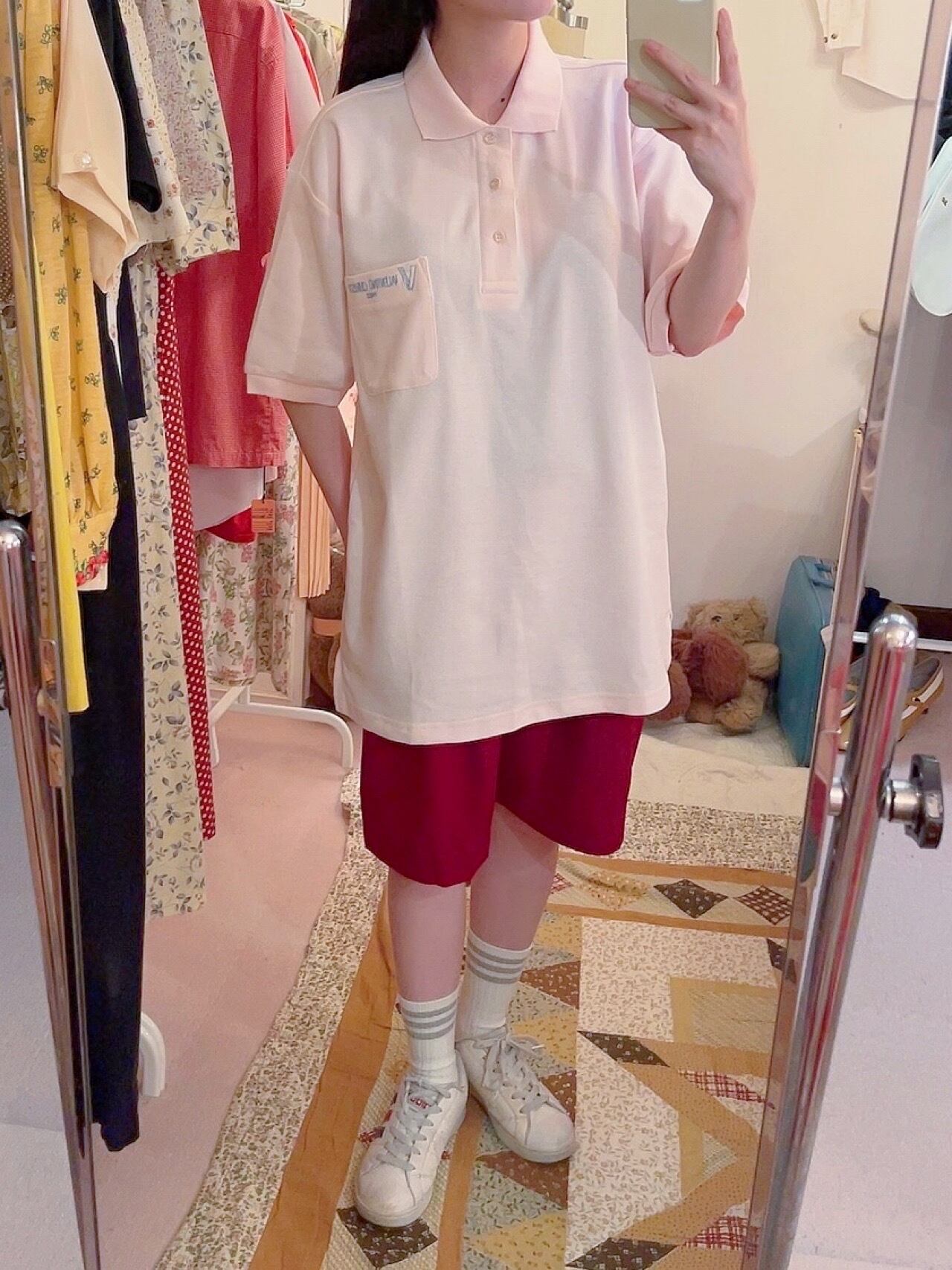 valentino / pale pink polo shirt