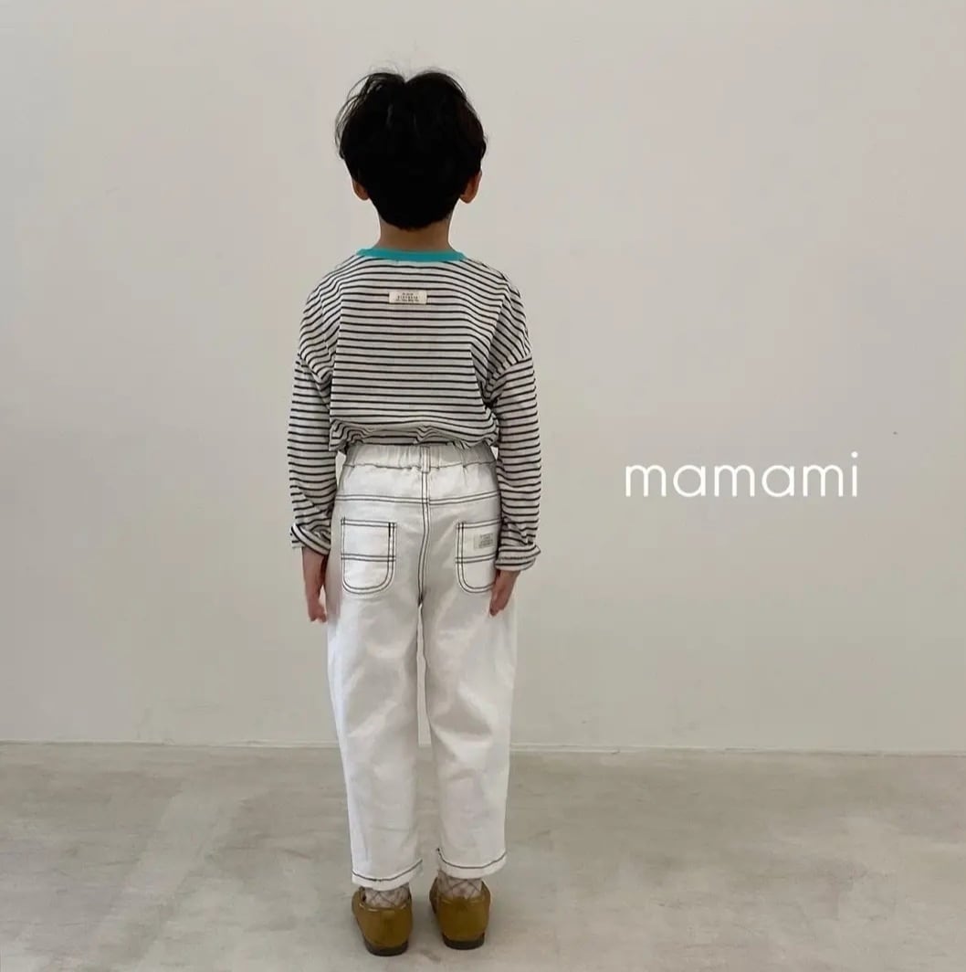 即納】deep stitch pants〔ディープステッチパンツ〕 mamami cucLo -きゅくろ- │ 韓国子供服