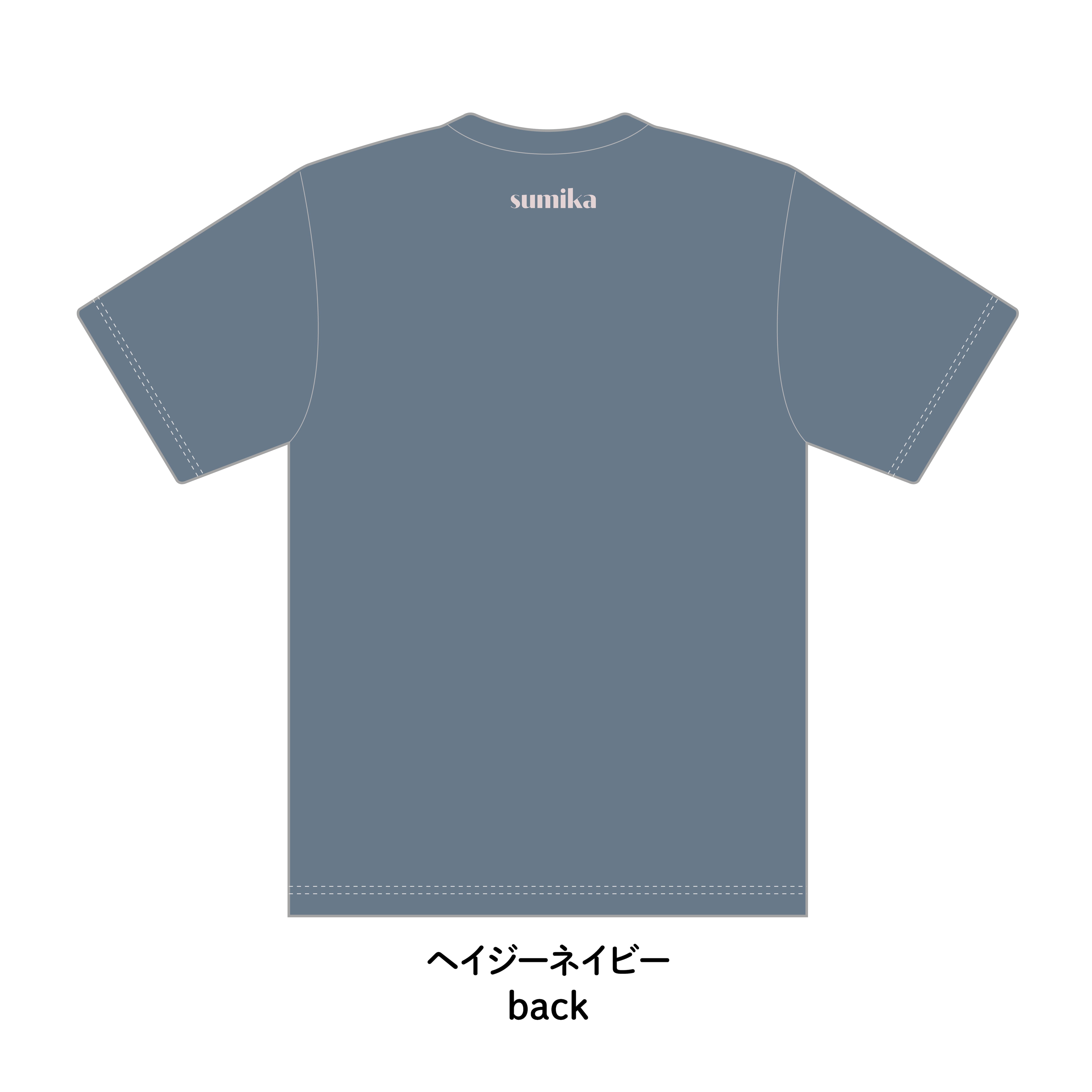 sumika / RecordPhone Tシャツ（ヘイジーネイビー） | shop Engawa