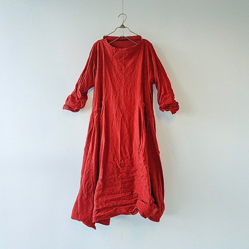 再入荷　羊飼いリネンローブ col.Madder red