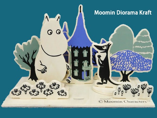 ムーミン Moomin Diorama Kraft ジオラマ クラフト 木製 ムーミン＆ソフス 北欧 フィンランド
