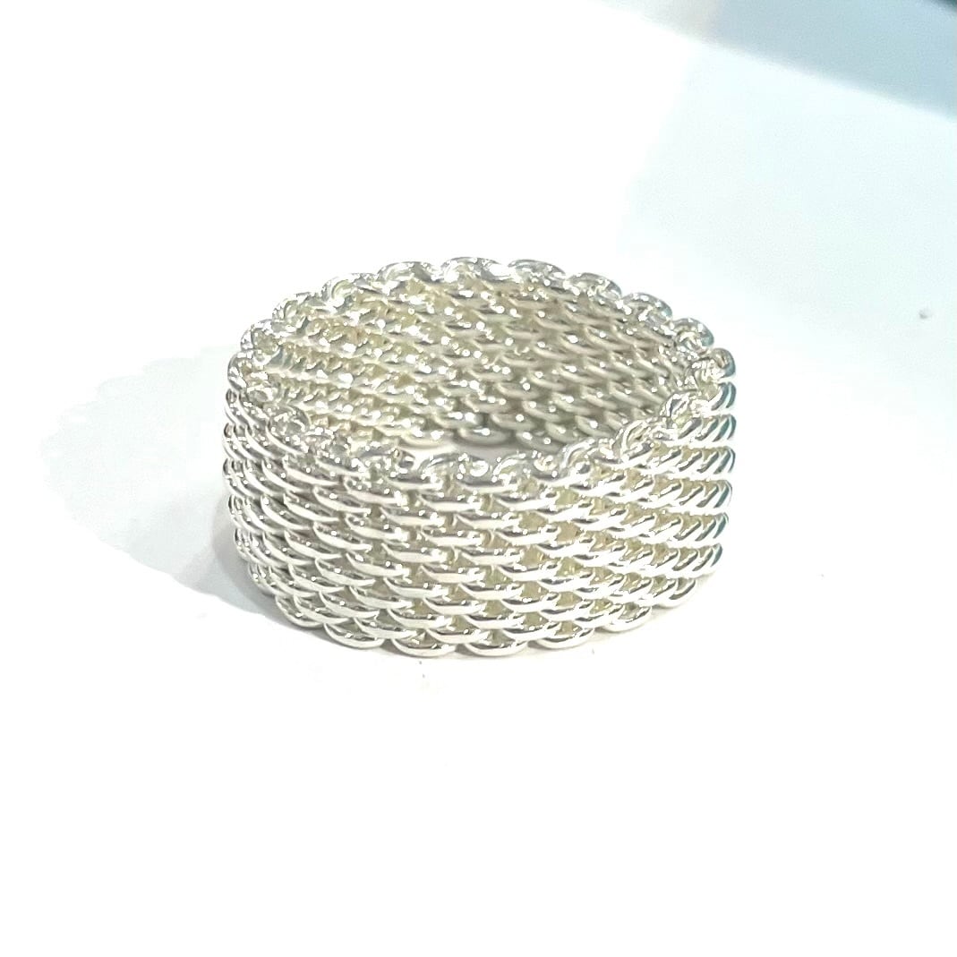 希少【TIFFANY＆CO】2589 【18号】ティファニーサマセットメッシュ
