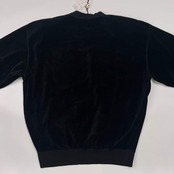 新品 Valenza po Sports バレンザポー ベルベット ベロア 長袖シャツ カットソー 40/ブラック レディース