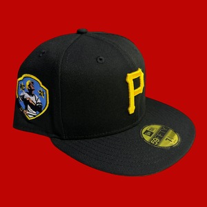 Pittsburgh Pirates Robert Clemente New Era 59Fifty Fitted / Black (Yellow Brim)