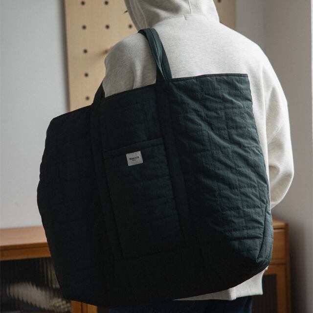 予約販売】トートバッグ キルティング 大容量 レザー メンズ シンプル