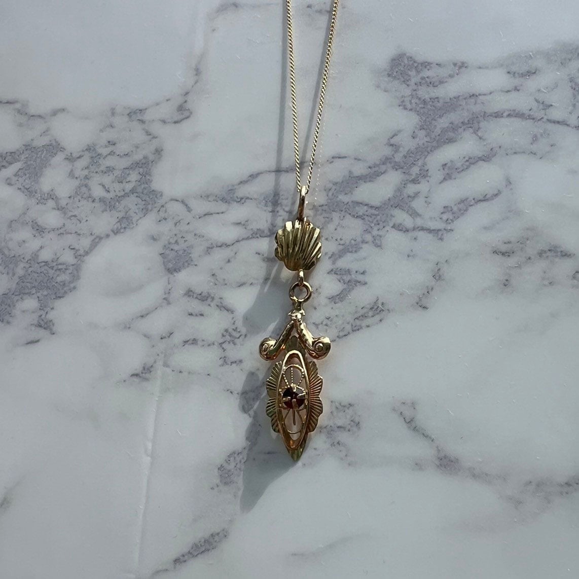 フィリグリー　K18　チャーム フランスアンティーク　アンティークジュエリー フィリグリーK18チャーム フランスアンティークアンティーク