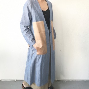 [ KENJI HIKINO ] Long Cotton Linen GOWN