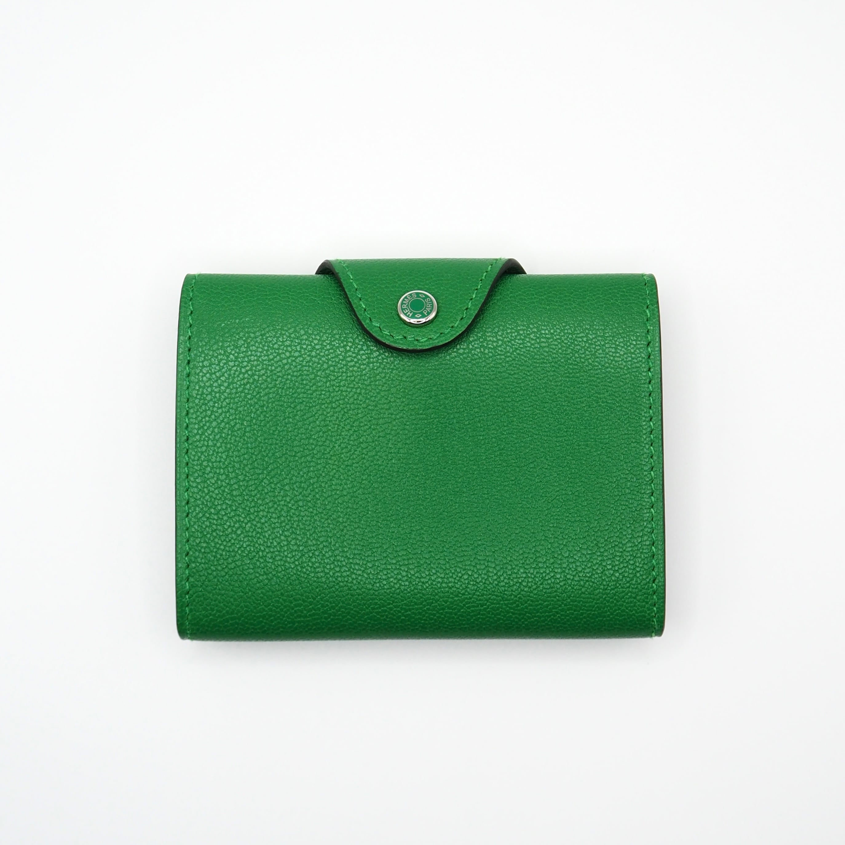 【新品　未使用】HERMES　エルメス　ミニフォトケース　緑 新品未使用】HERMESエルメスミニフォトケース緑