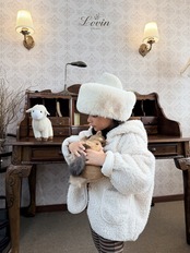 ラヴィン / Lovin / もこもこダンブルフードジャケット / 韓国子供服 / キッズ / 26winter〖取寄〗*XXS~XL*