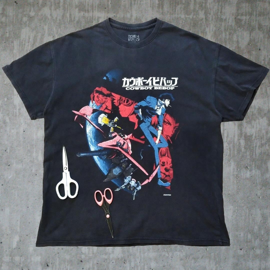 古着 デスノート Tシャツ L グレー 弥海砂 ミサミサ アニメT 海外公式