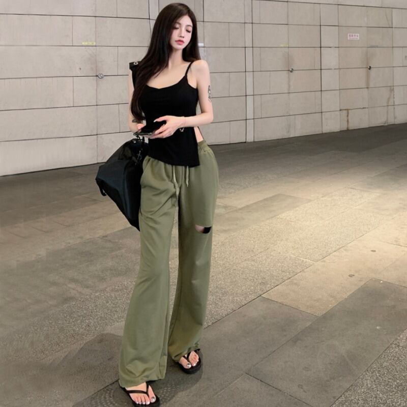 サマートップス ルーズカジュアルパンツ レディース 夏物 YY-ファッション69590511770