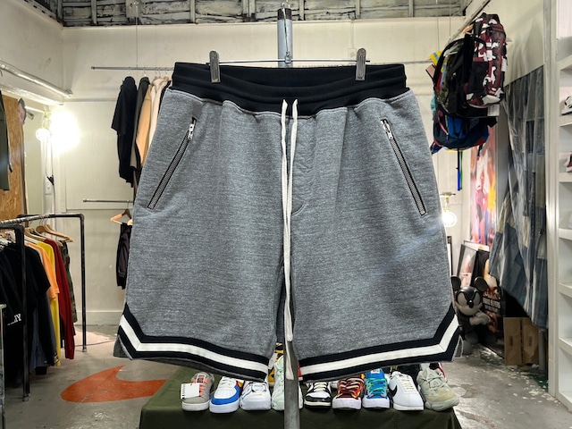 FEAR OF GOD FIFTH COLLECTION HEAVY TERRY BASKETBALL SWEAT SHORT GREY LARGE 90264