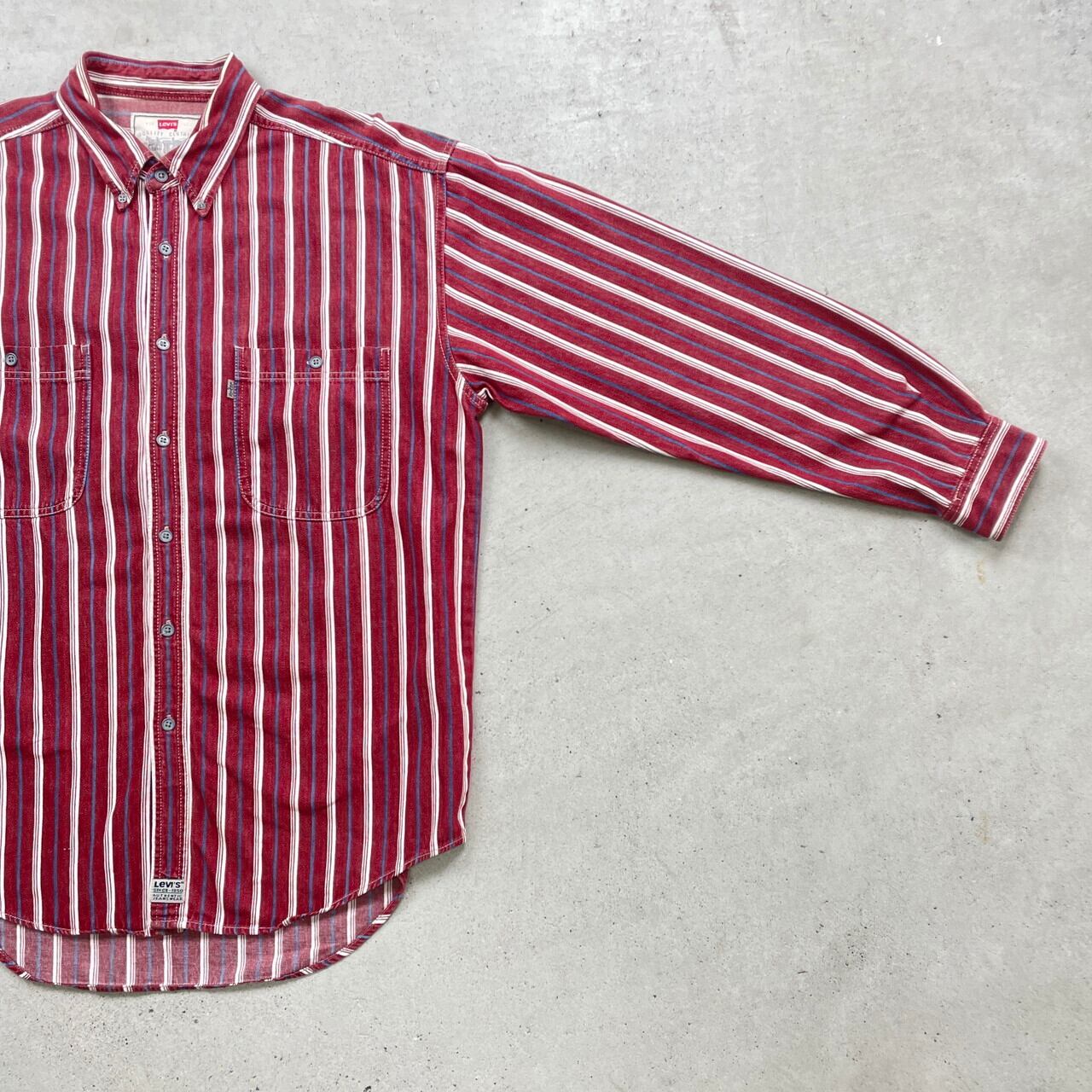 90年代 Levi's リーバイス ストライプシャツ ボタンダウンシャツ