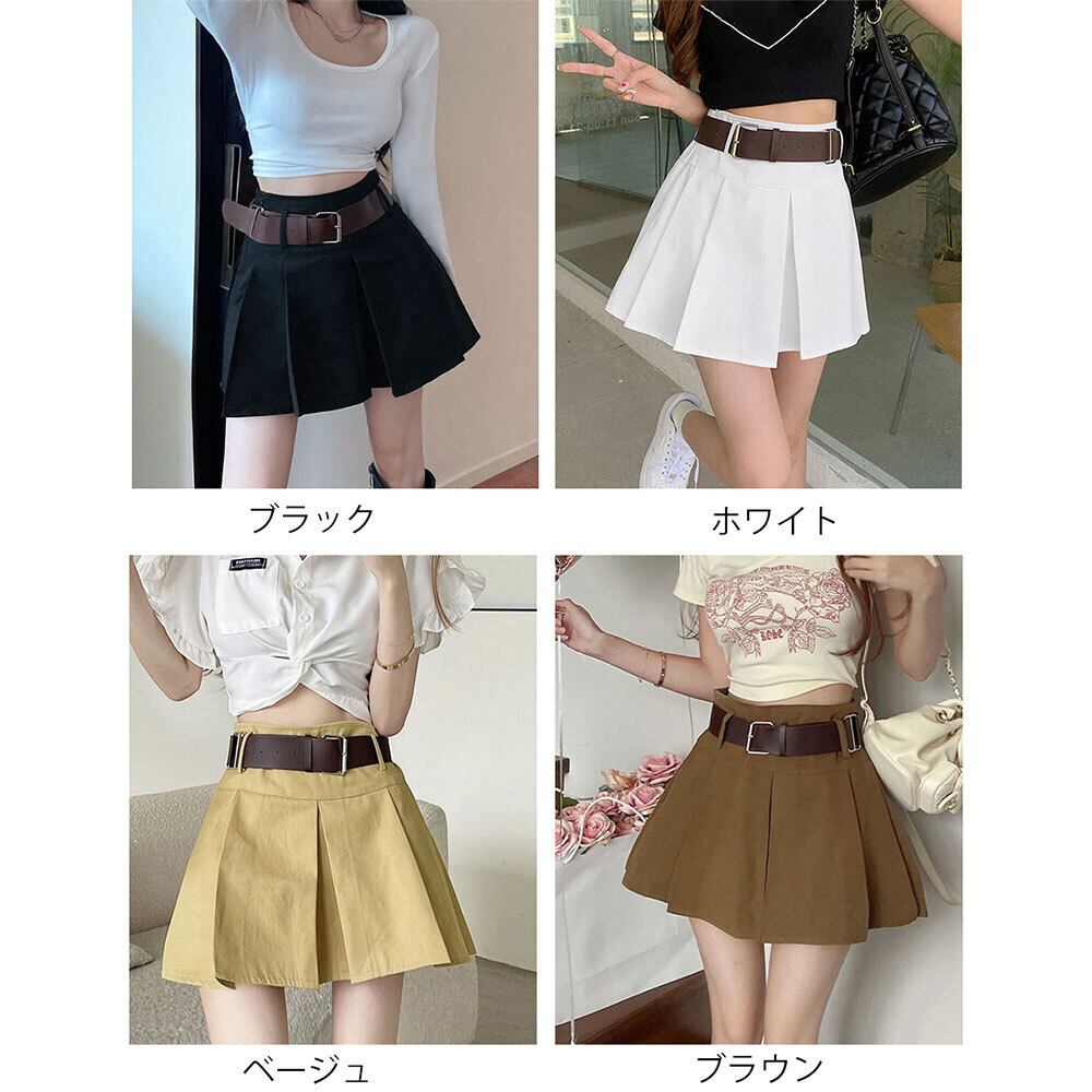 ミニボックス プリーツ スカート レディース 春夏 かわいい おしゃれ