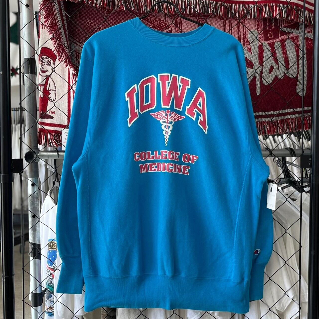 90's Champion リバースウィーブ カレッジロゴスウェット- XL