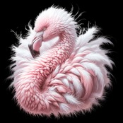 T-shirt -フラミンゴREAL 4122