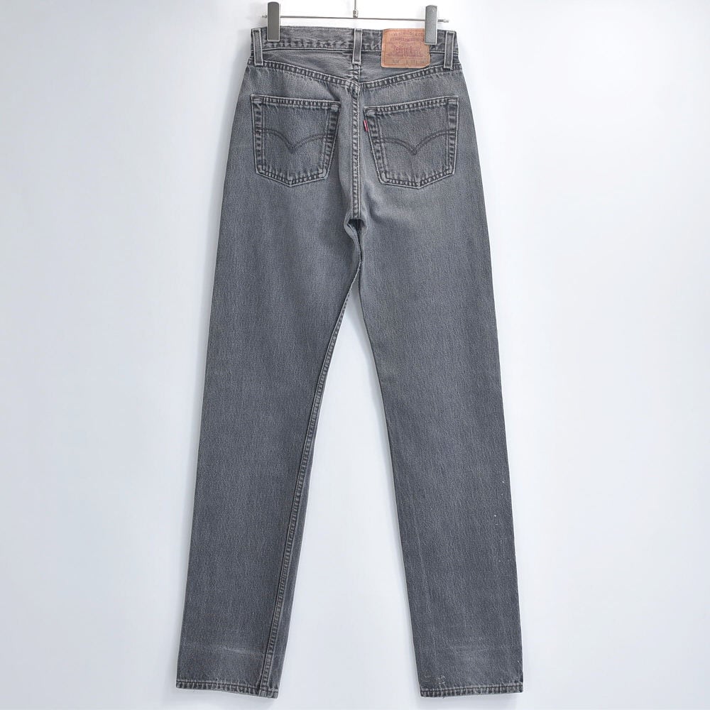 7077　レア　　リーバイス　501　アメリカ製　90ｓ　ビンテージ　デニム 90s アメリカ製 Levi's リーバイス 501 後染めブラック フェードグレー