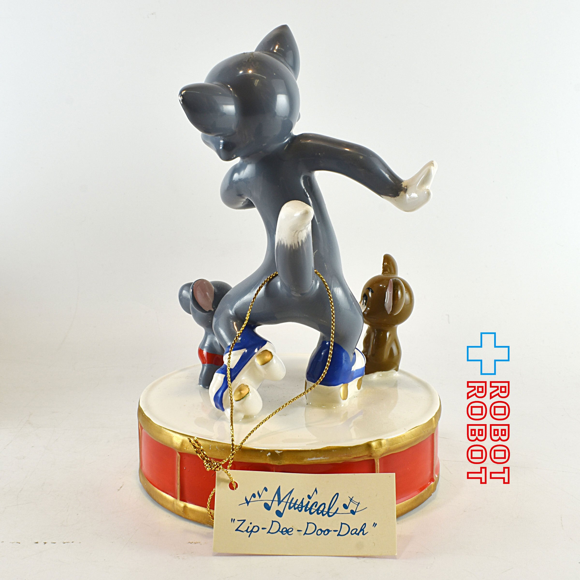 トムとジェリー 陶器製オルゴール フィギュアリン ローラースケート | ROBOTROBOT powered by BASE
