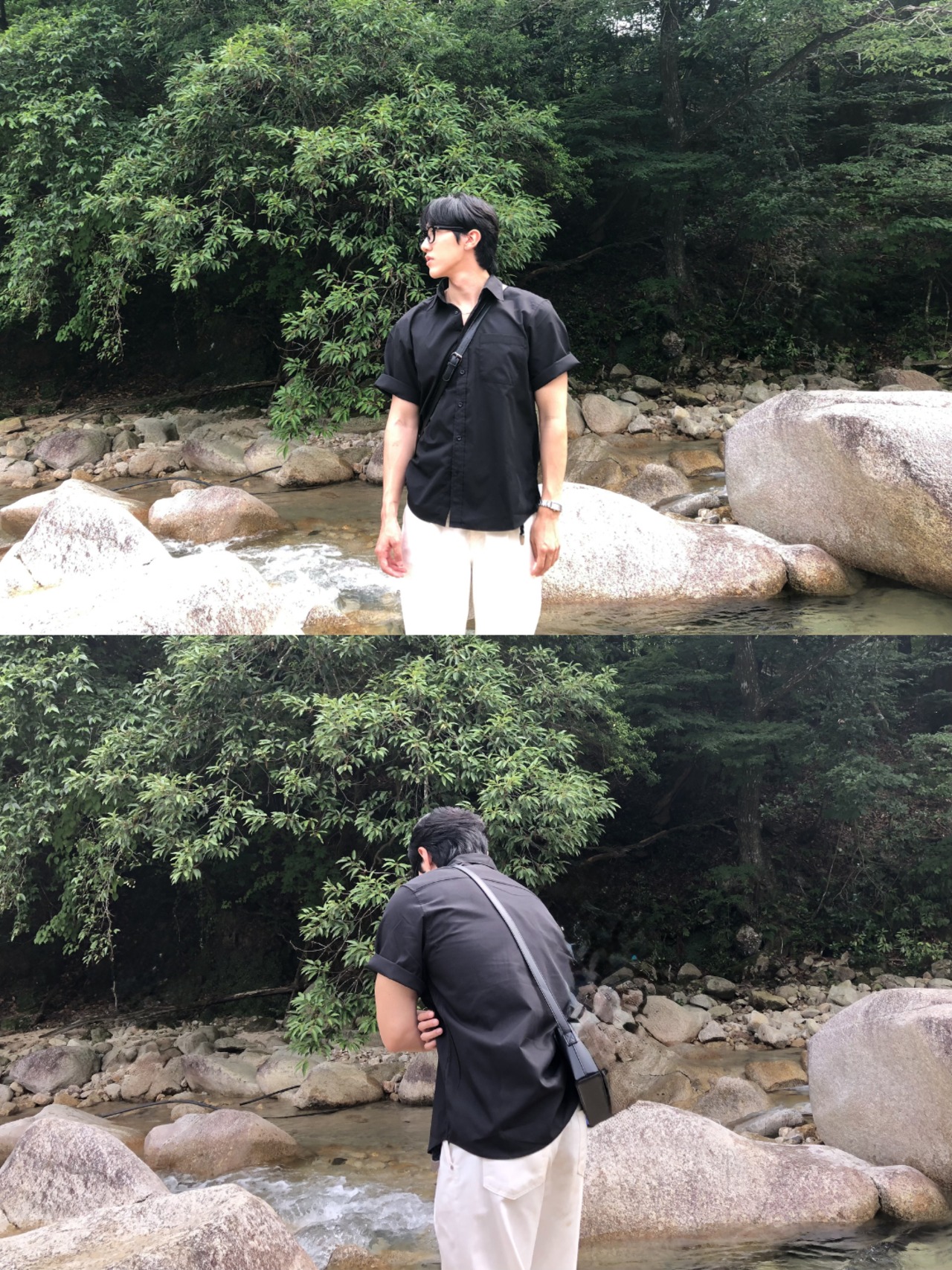 Coal Minimal Relax Half Shirts [Black] - 8