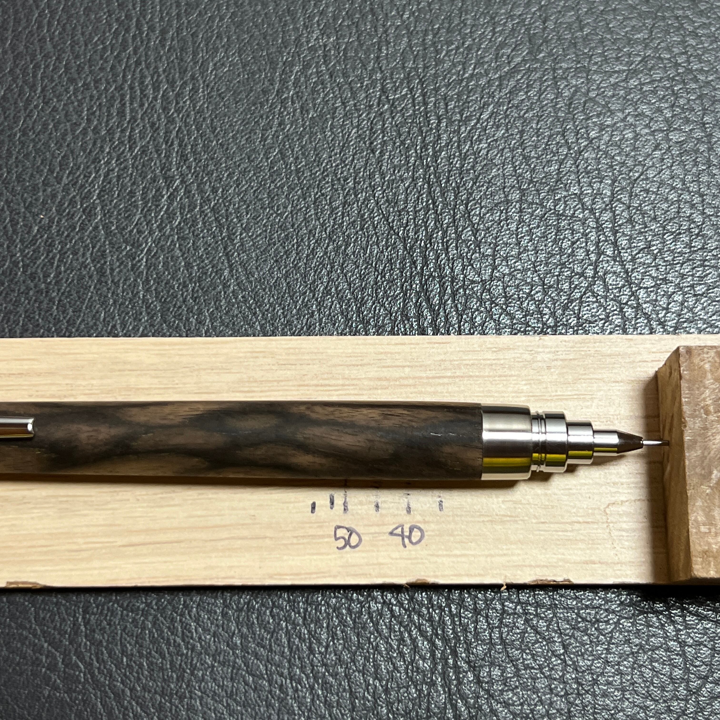 79黒柿 木製シャーペン 網杢 最強低重心 ステンレス | Pay ID 79黒柿 木製シャーペン 網杢 最強低重心 ステンレス | Pay ID