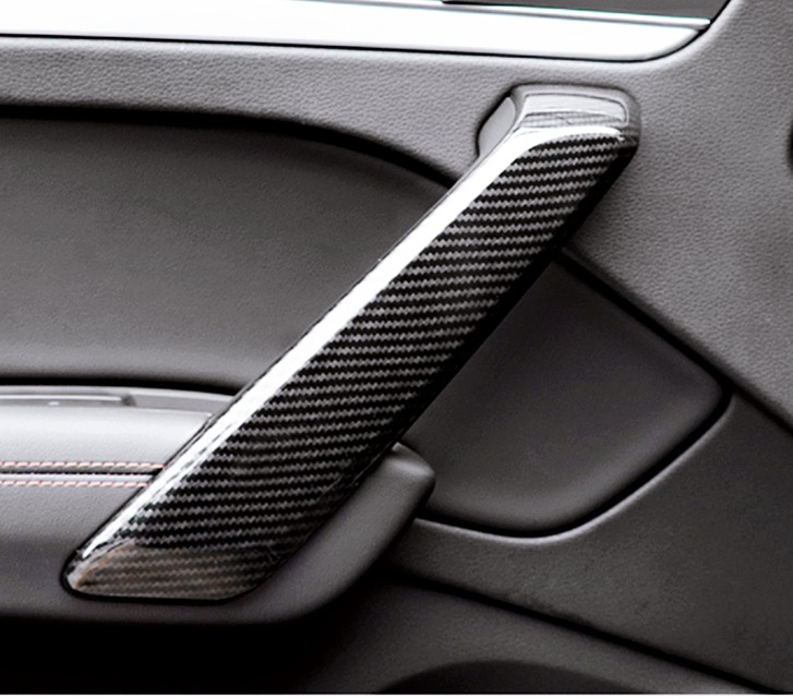 Audi アウディ Q5 (FY) インナー ドアハンドル カバー カーボン