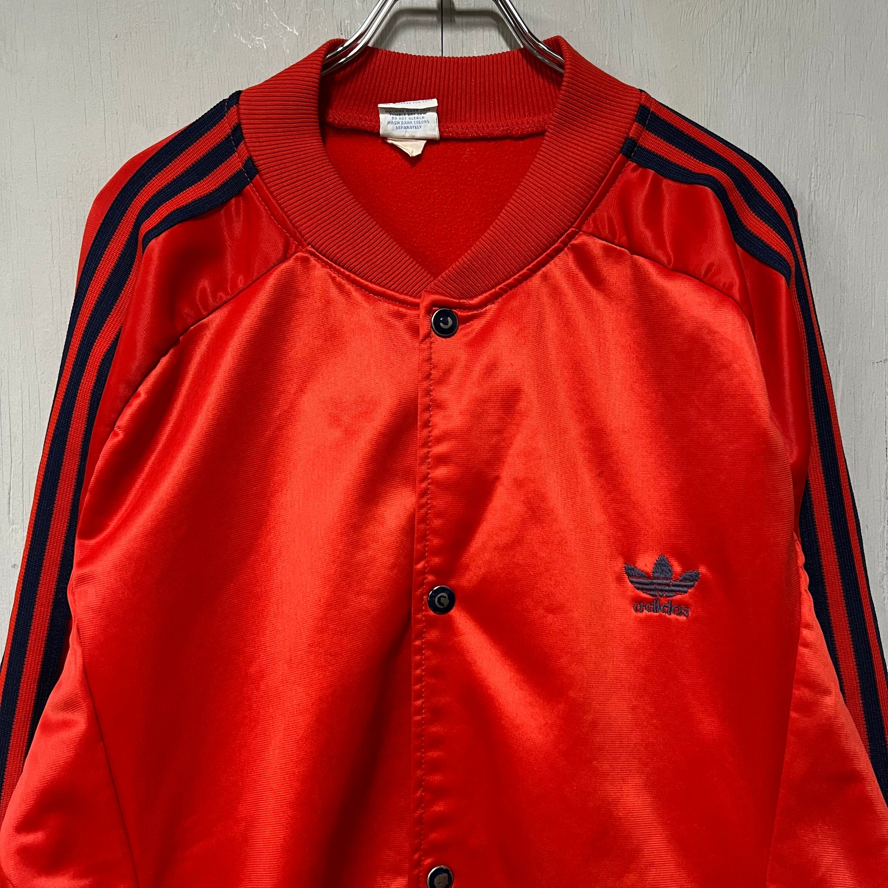 80s adidas ATP スナップボタントラックジャケット レッド XL | 古着屋