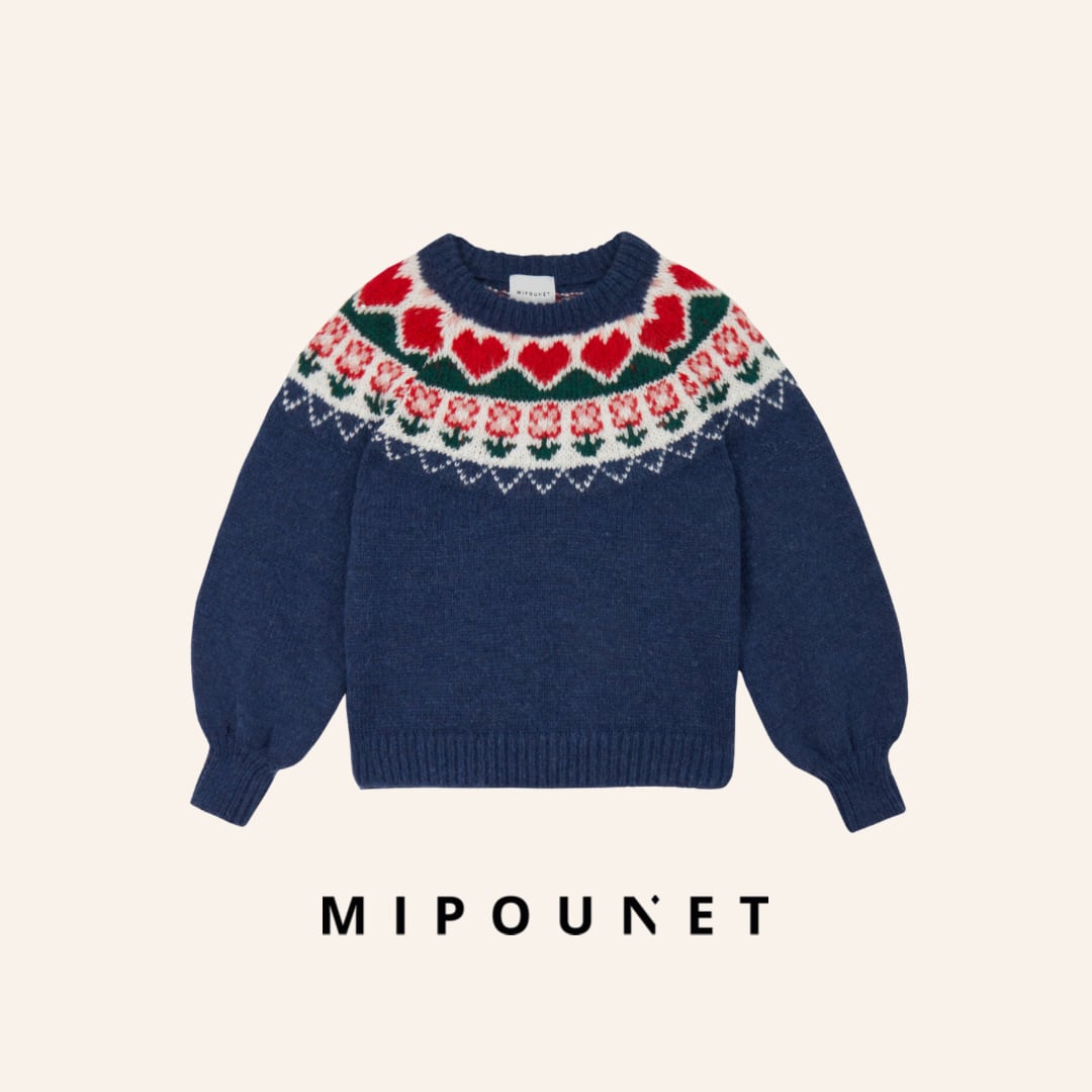 【MIPOUNET】GRETA NORDIC SWEATER