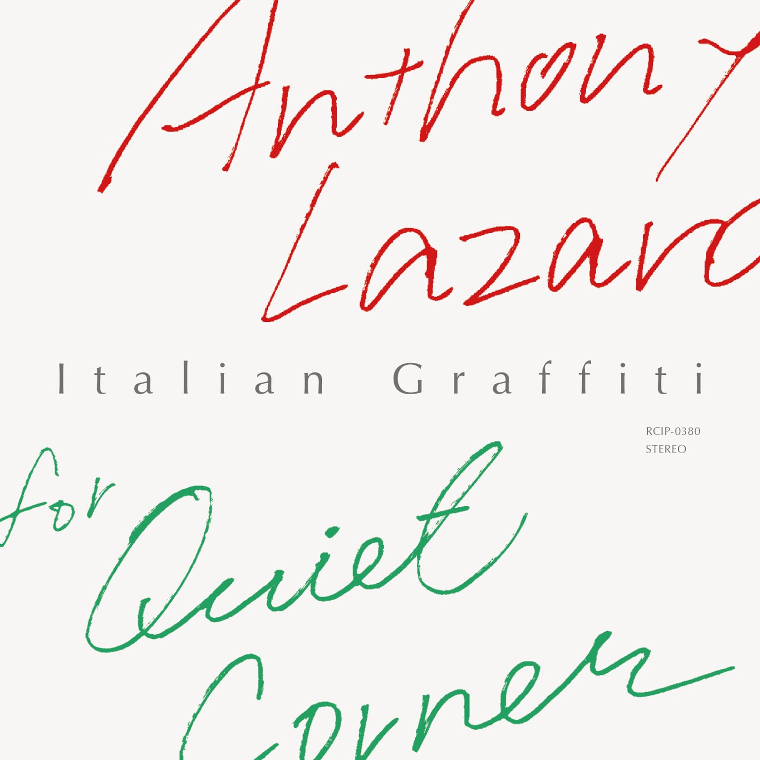 【CD】Anthony Lazaro - Anthony Lazaro for Quiet Corner – Italian Graffiti(Quiet Corner)