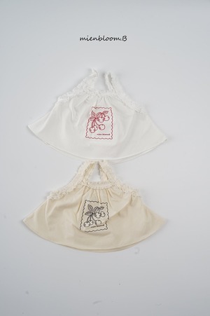 予約 : Cherry lace blouse (kids)〔mienbloom.b〕