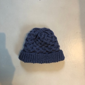 Cable knit hat