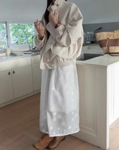 Sheer dot skirt　L0027