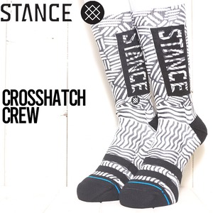 ソックス 靴下 STANCE スタンス CROSSHATCH CREW SOCKS A555D23CROL（27cm-31cm）